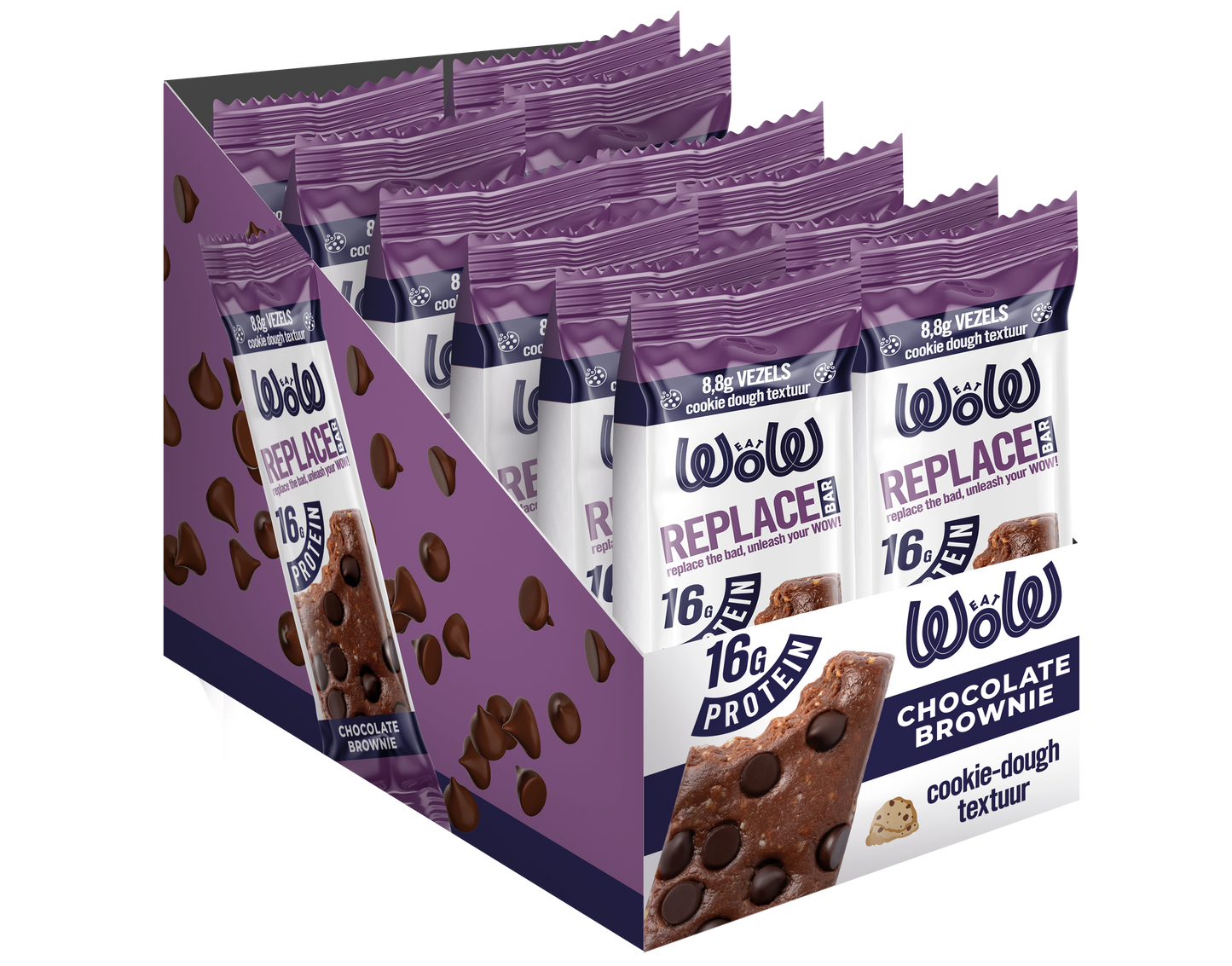 REPLACE BAR - CHOCOLATE BROWNIE - 12 BARS