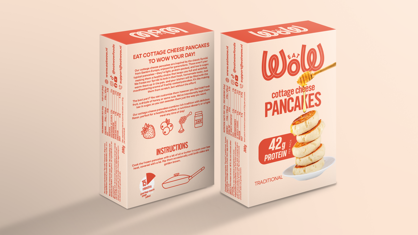 4 pack Cottage Cheese Pancakes - Traditional
