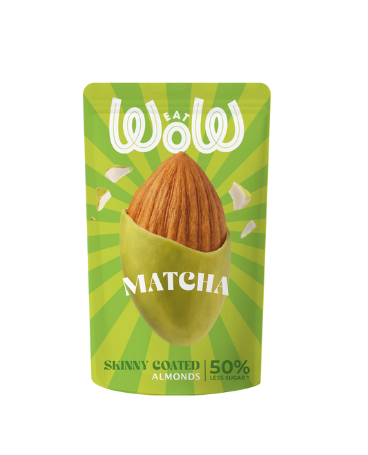 Skinny Coated Almonds - White Choco Matcha 4-PACK
